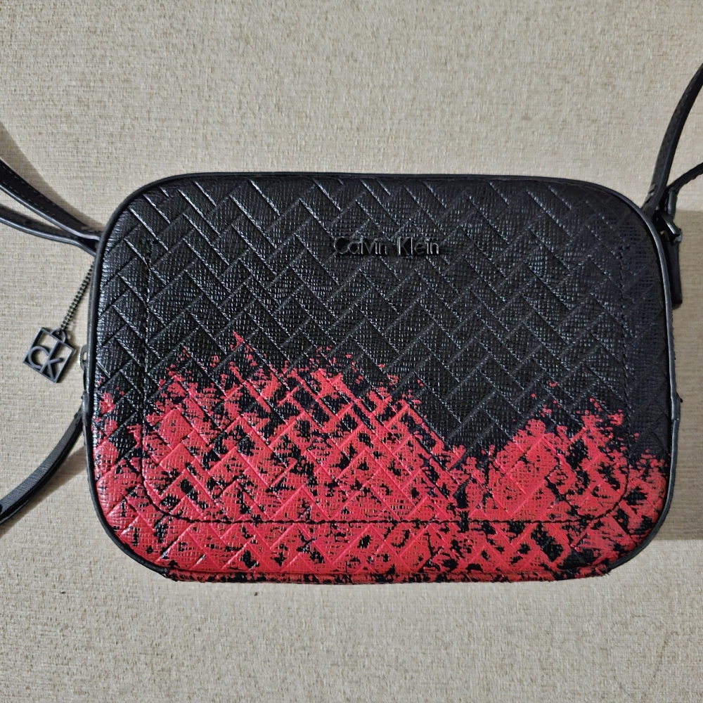 Calvin Klein Black and Red Women's Bag